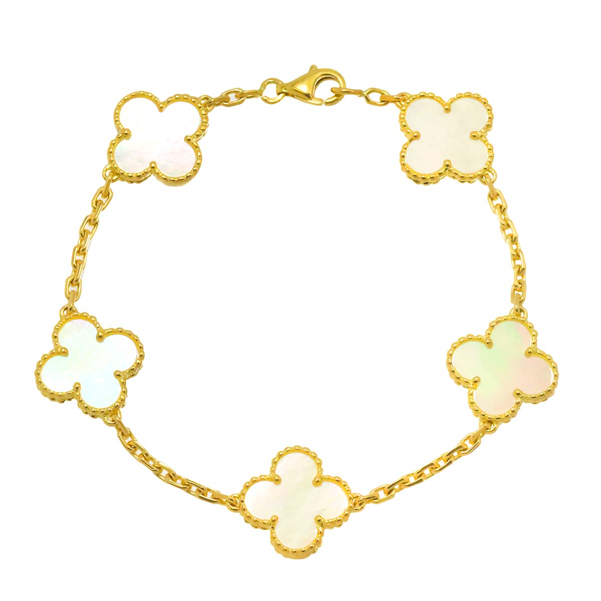 Vintage Alhambra MOP Bracelet 18K YG 750