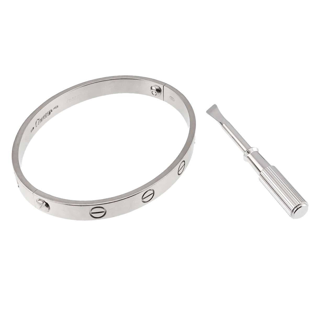 Love Bracelet Bangle 18K WG 750 Size17