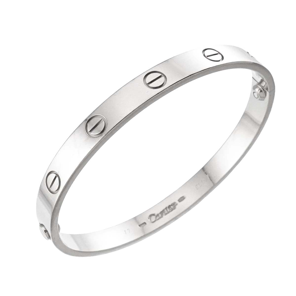 Love Bracelet Bangle 18K WG 750 Size17