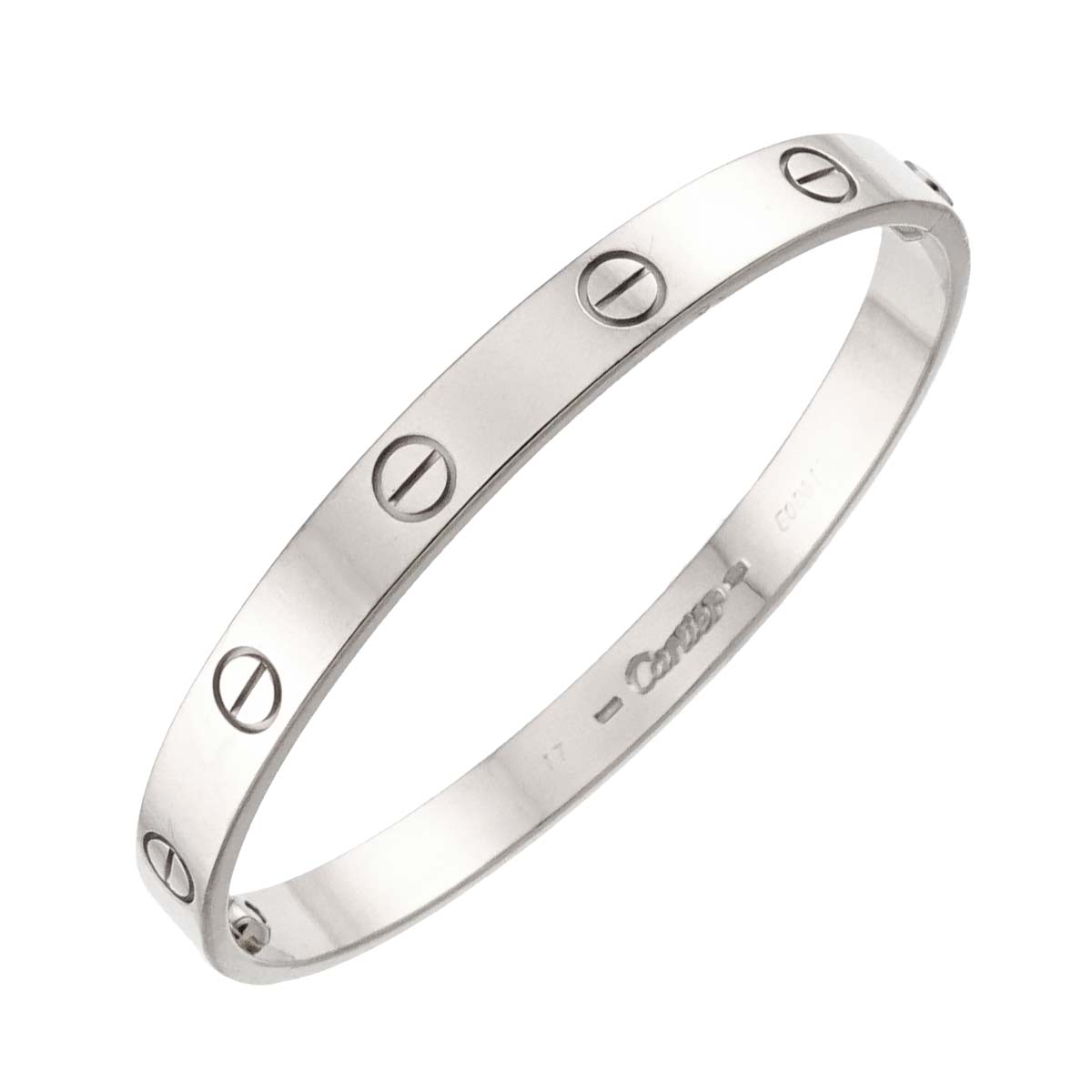 Love Bracelet Bangle 18K WG 750 Size17