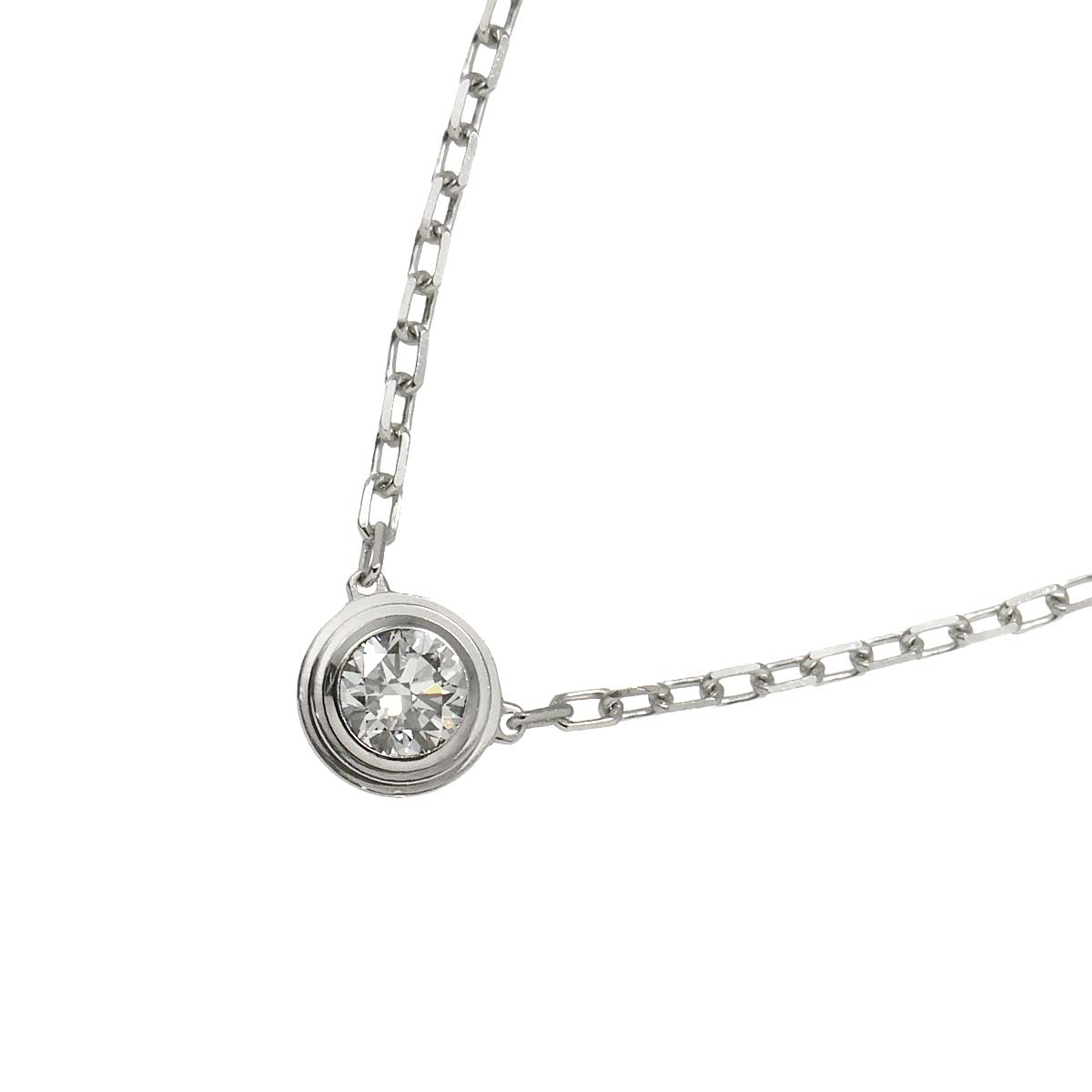 d Amour Diamond LM Necklace 18K WG 750