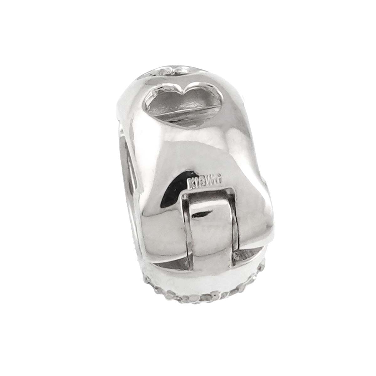 Diamond 0.60ct/0.60ct Earrings Clip on 18K WG 750