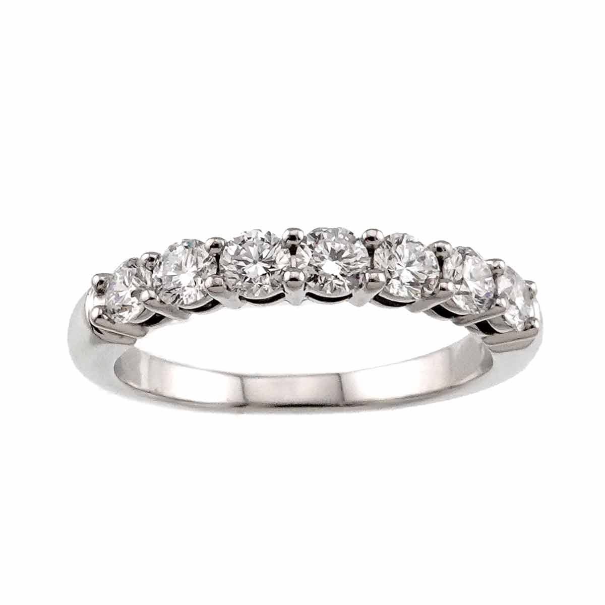 Forever Half Diamond Ring Platinum size5.25(US)