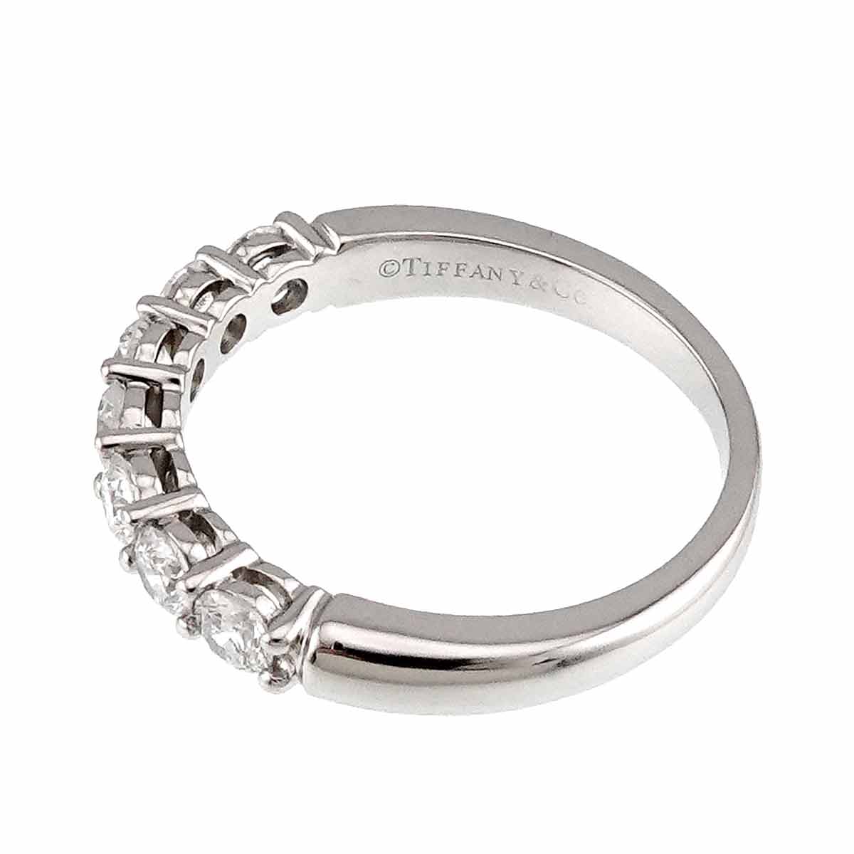 Forever Half Diamond Ring Platinum size5.25(US)