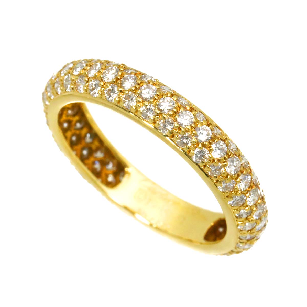 Diamond Ring 18K YG 750 size51 5.5-5.75(US)