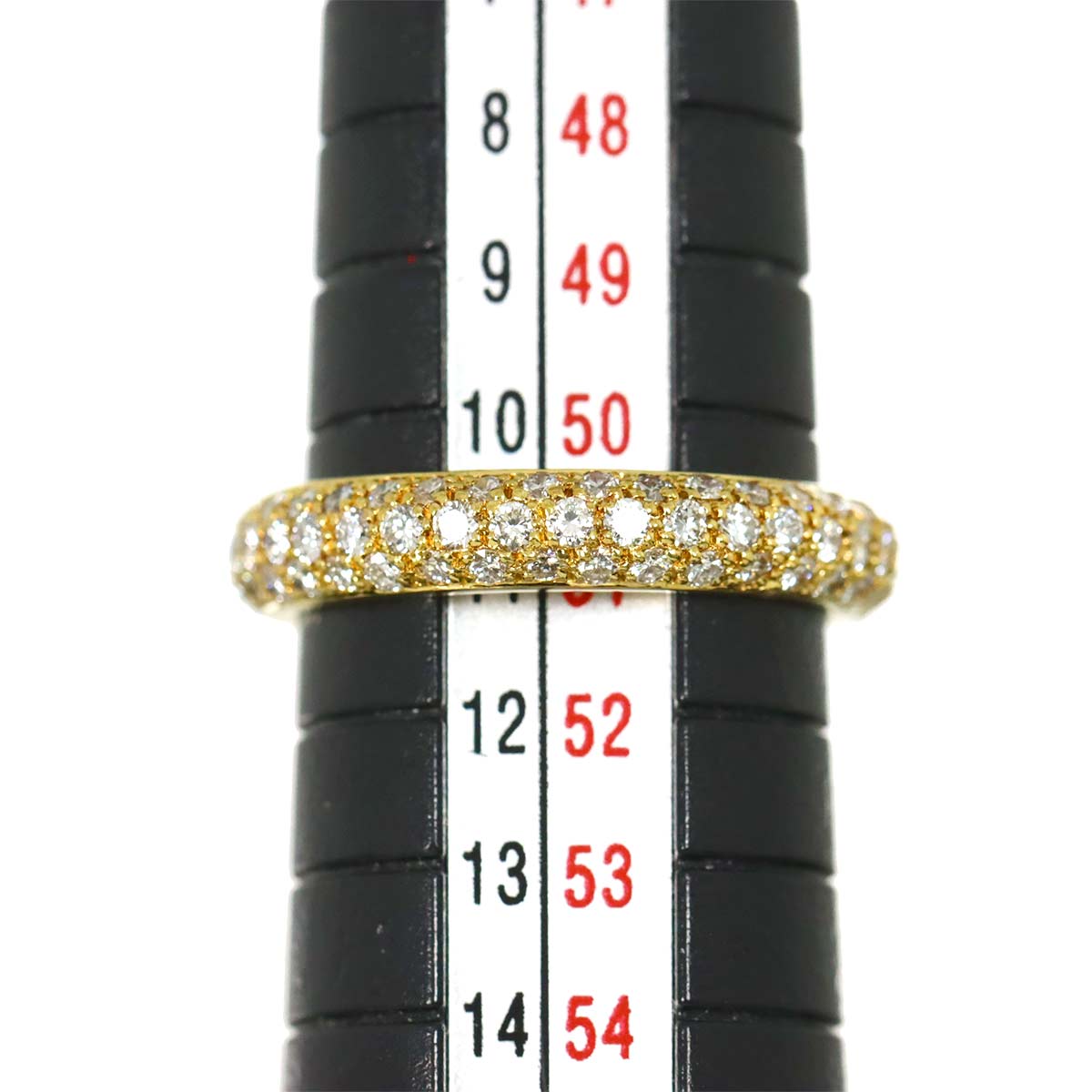 Diamond Ring 18K YG 750 size51 5.5-5.75(US)