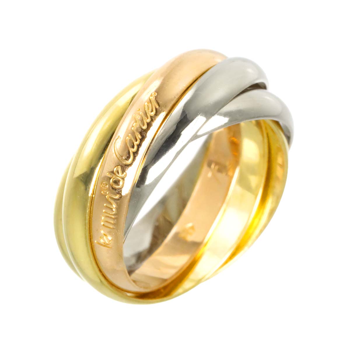 Trinity SM Ring 18K YG WG PG 750 Size47 4(US)