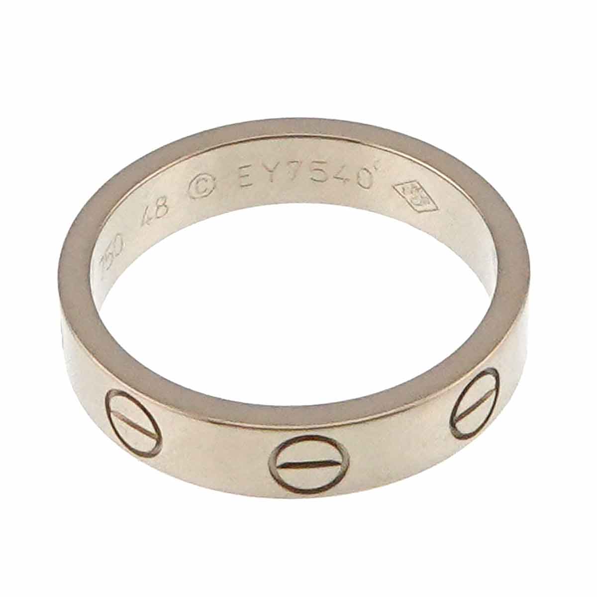 Mini Love Ring 18K White Gold 750 size48 4.5(US)