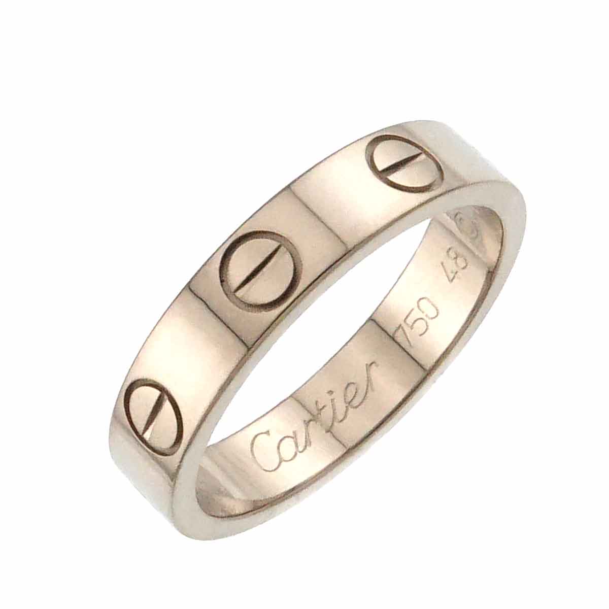 Mini Love Ring 18K White Gold 750 size48 4.5(US)