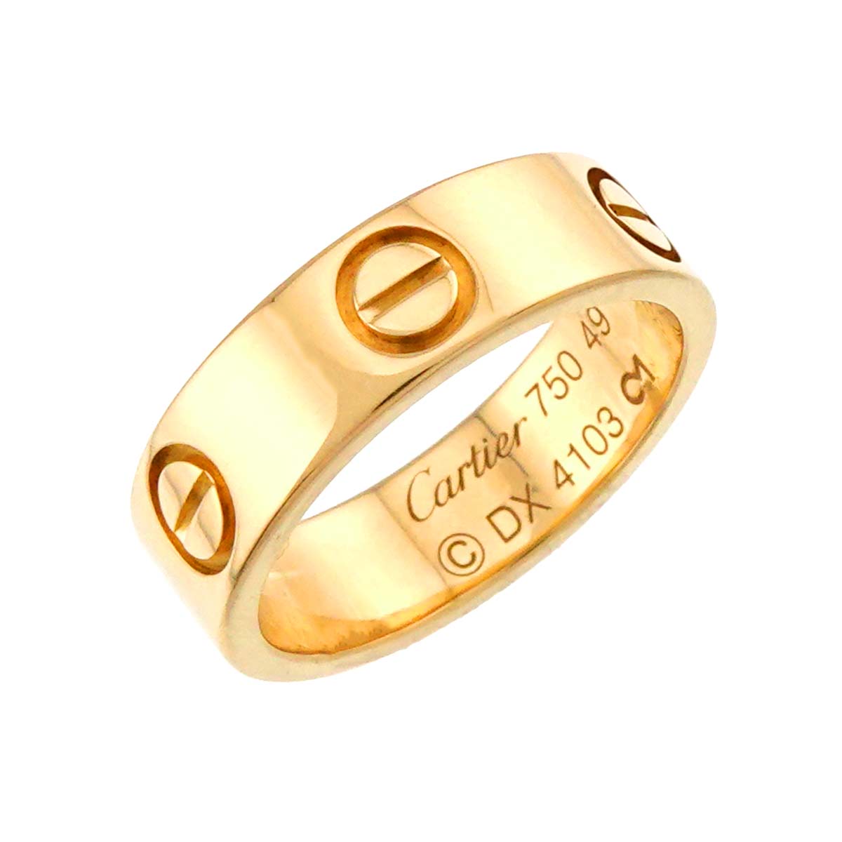 Love Ring 18K Yellow Gold 750 size49 4.5-4.75(US)