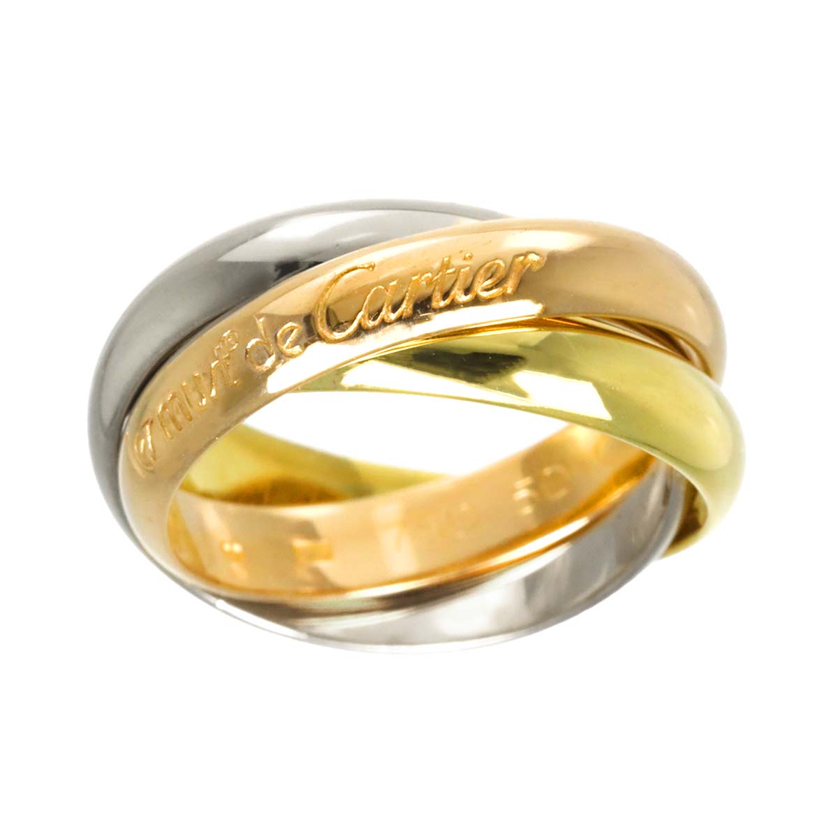 Trinity MM Ring 18K YG WG PG 750 Size50 5-5.25(US)