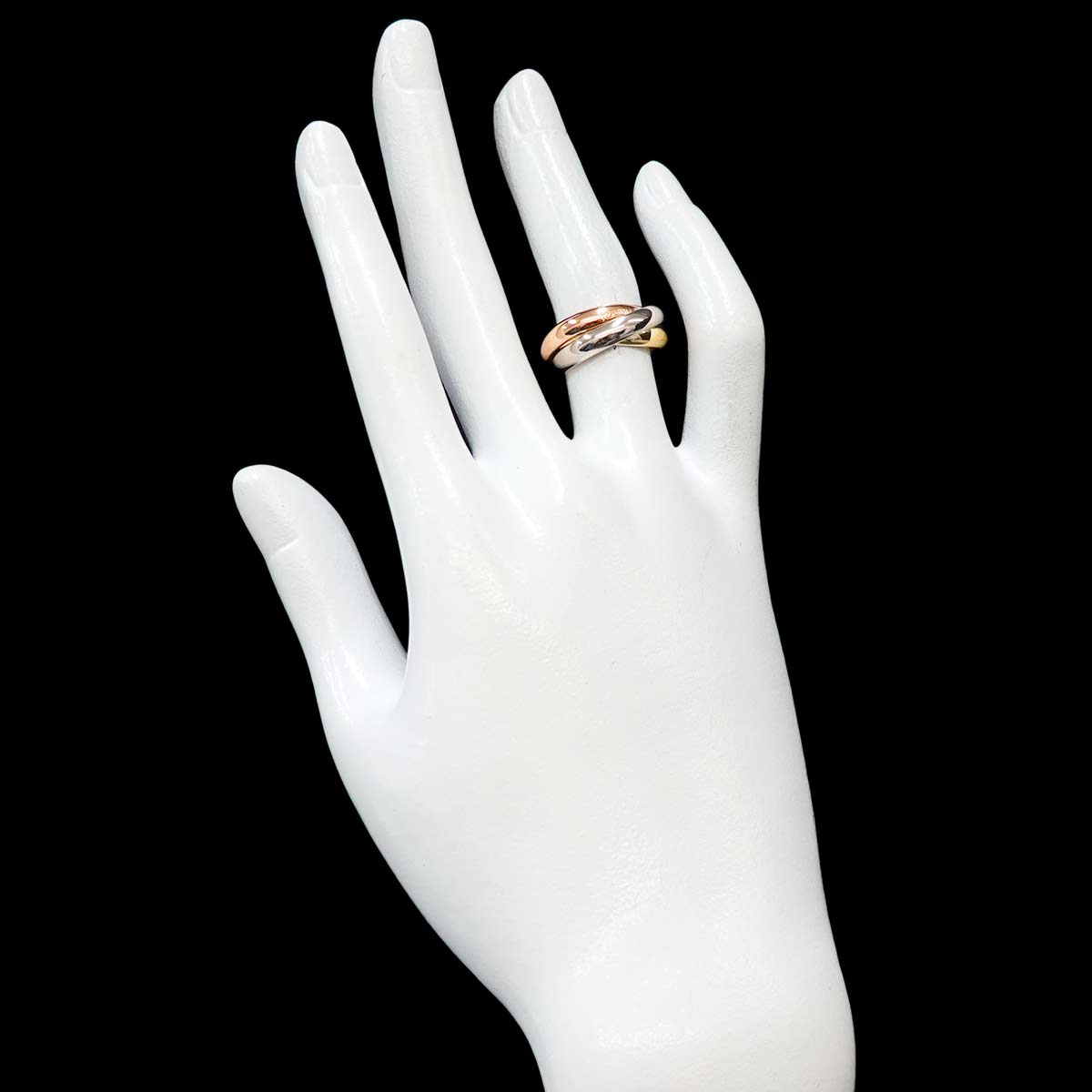 Trinity MM Ring 18K YG WG PG 750 Size50 5-5.25(US)