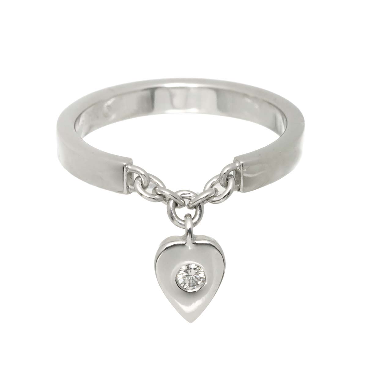 Monamour Diamond Ring 18K White Gold 750 Size49 4.75-5(US)