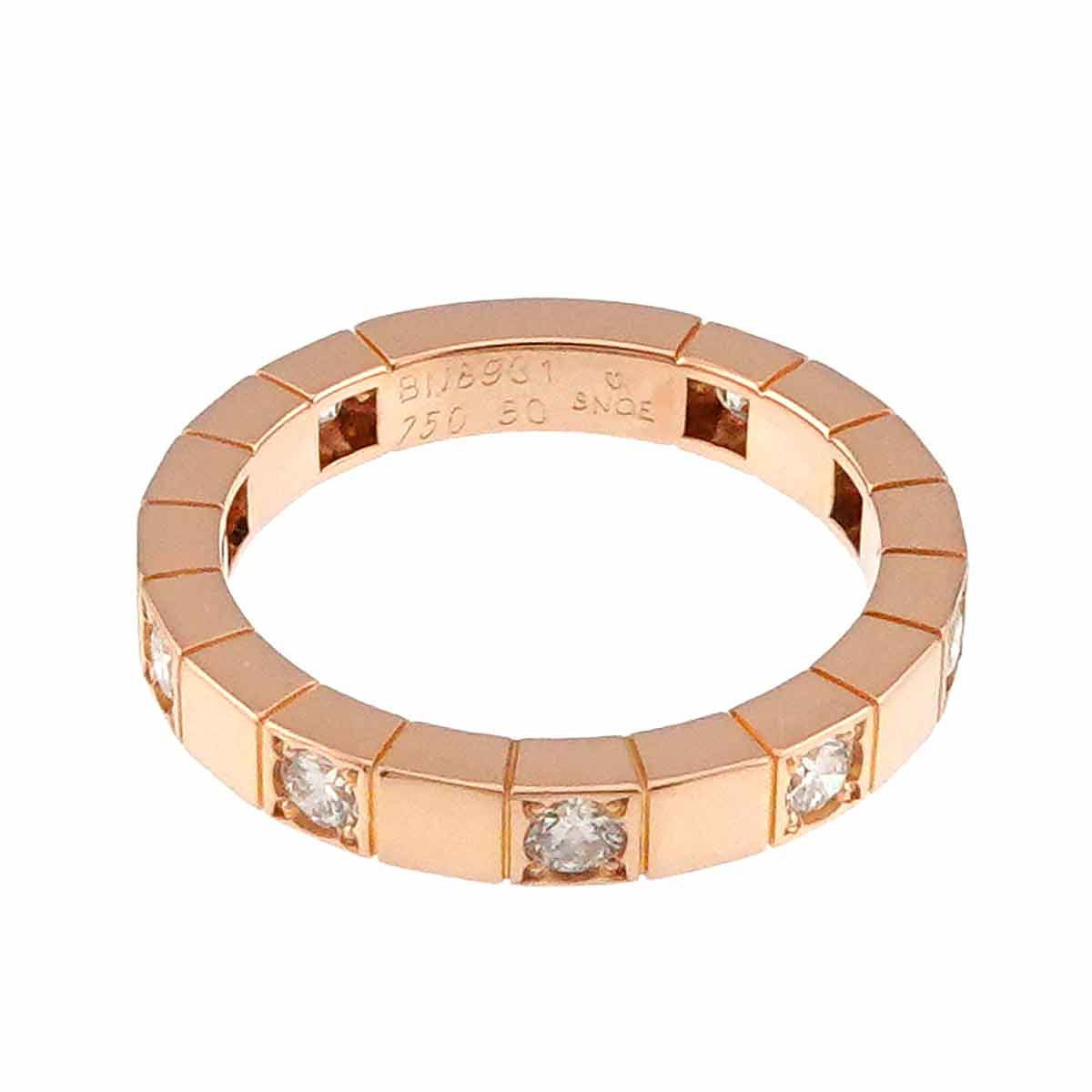 Lanieres Diamond Ring 18K PG 750 size50 5.25(US)