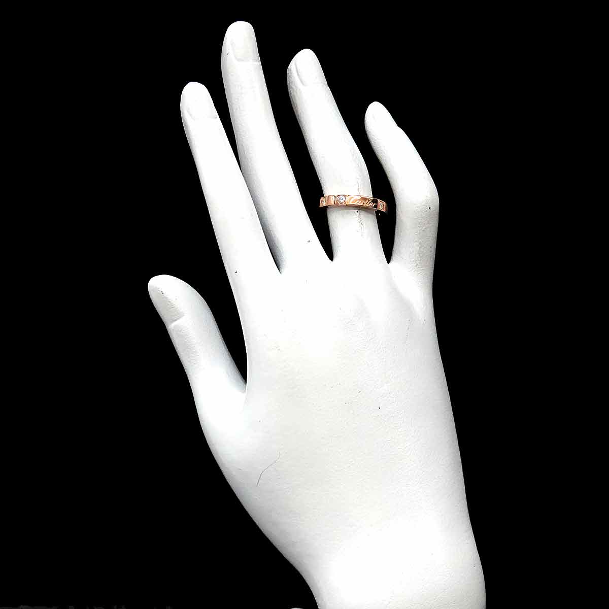 Lanieres Diamond Ring 18K PG 750 size50 5.25(US)