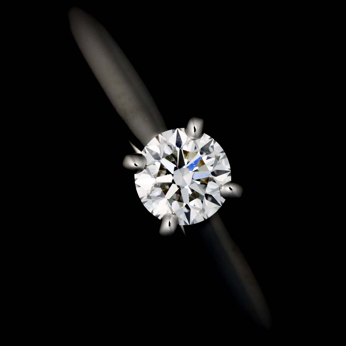 Diamond 0.25ct F/VVS2/3EX Ring Platinum size52 6(US)