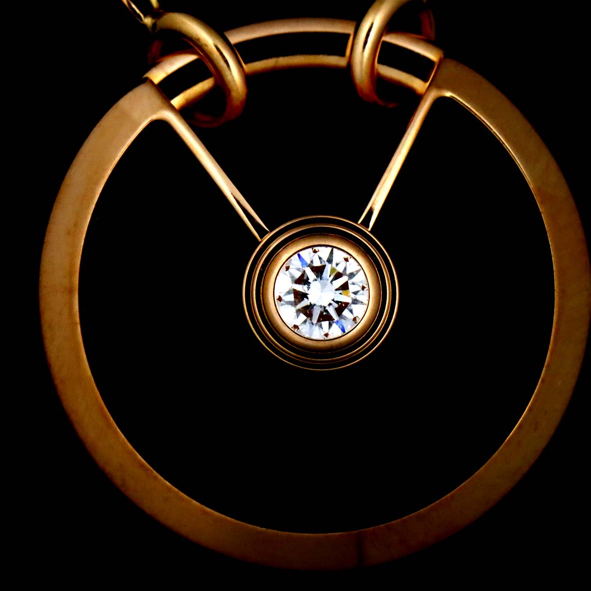 AMULETTE Snakewood Diamond Necklace 18K PG 750