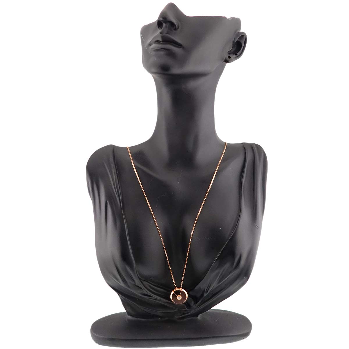 AMULETTE Snakewood Diamond Necklace 18K PG 750