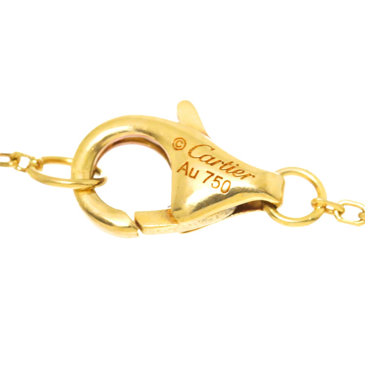 AMULETTE SM Mother of Pearl MOP Diamond Necklace 18K YG 750