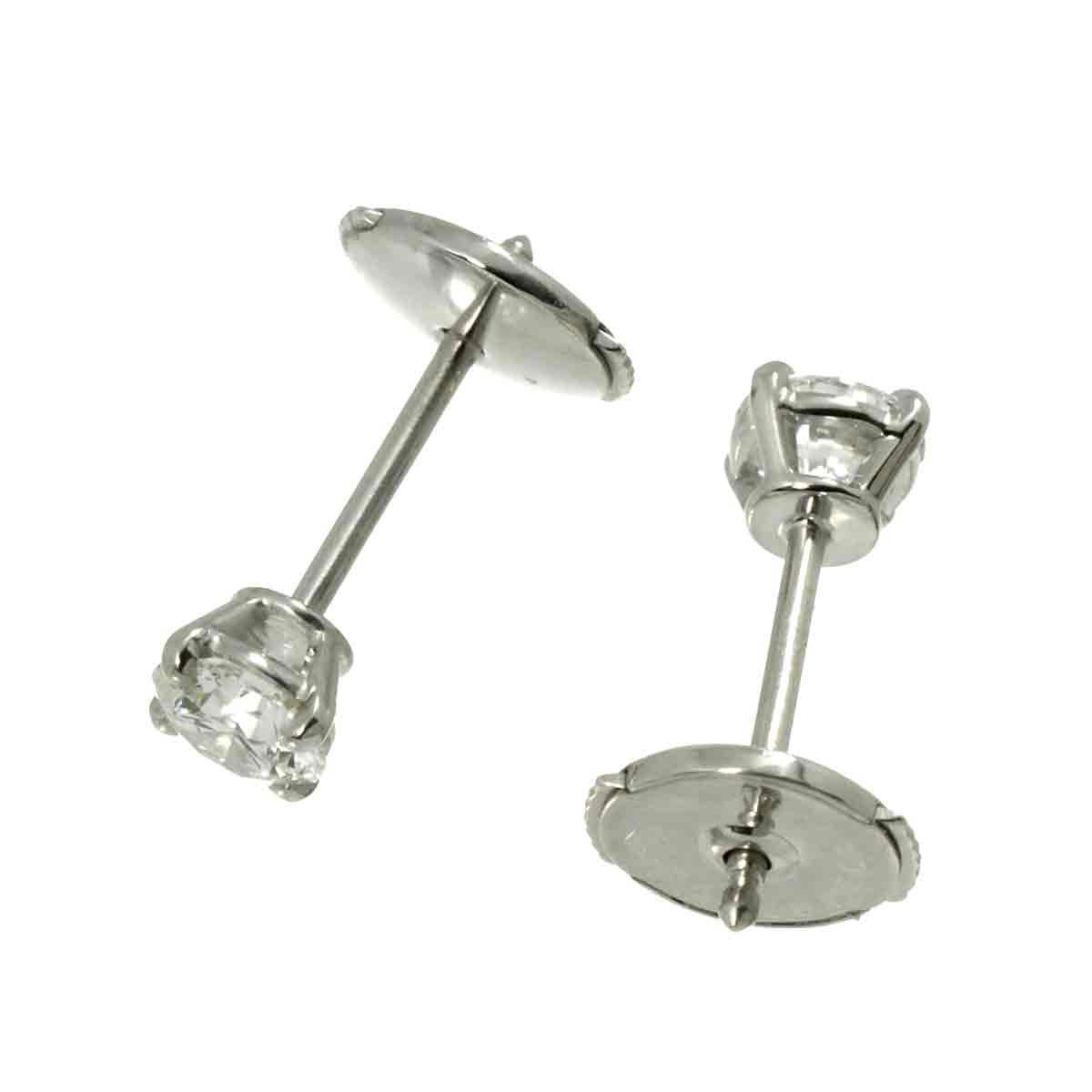 1895 Diamond 0.23/0.23ct E/VVS2/EX Earrings Pierced 18K WG