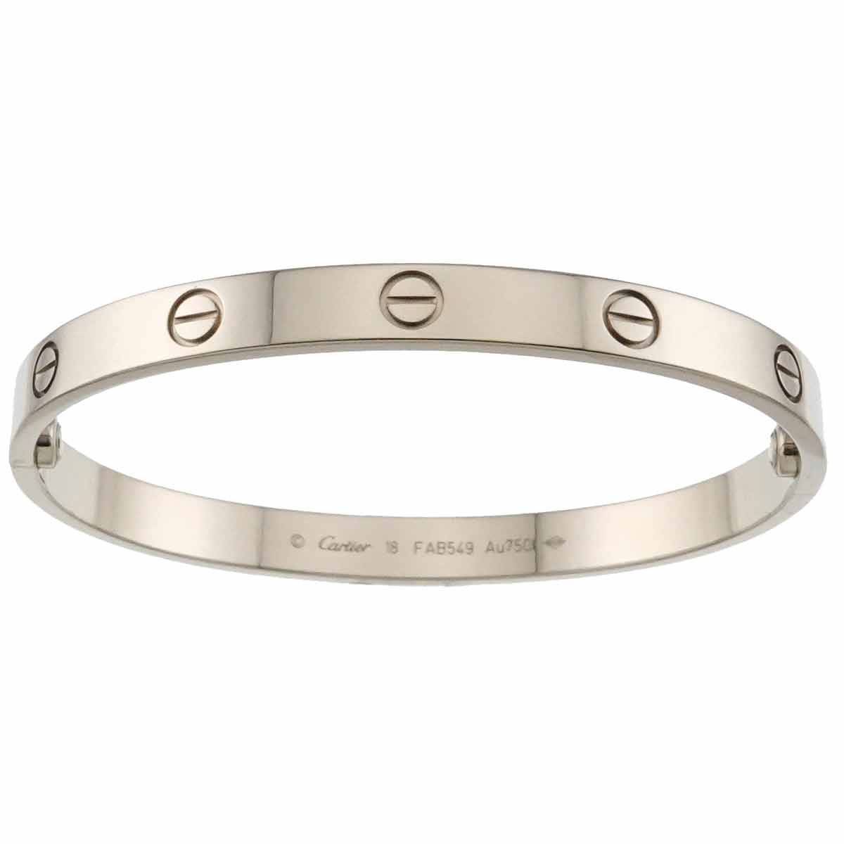 Love Bracelet Bangle 18K WG 750 Size18