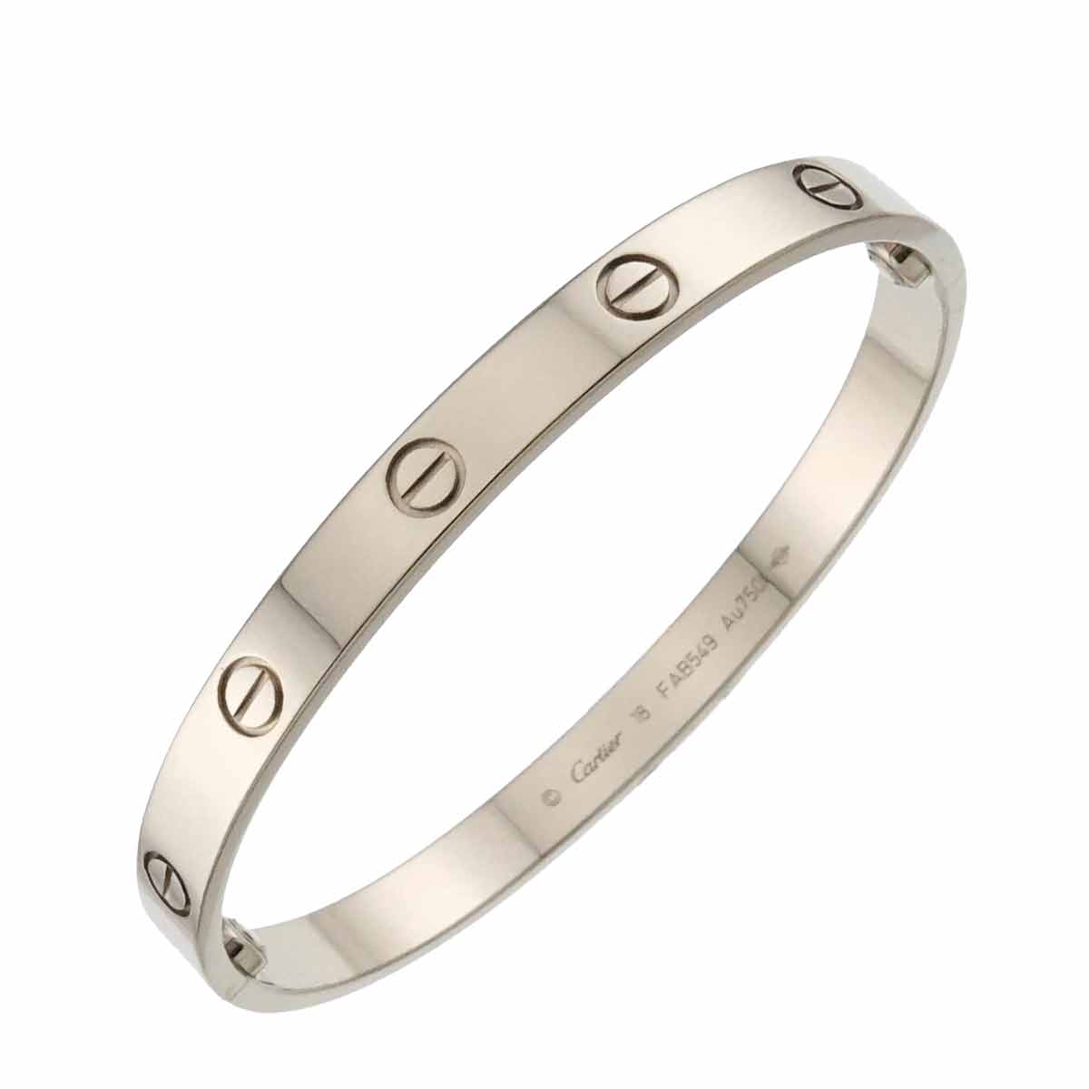 Love Bracelet Bangle 18K WG 750 Size18