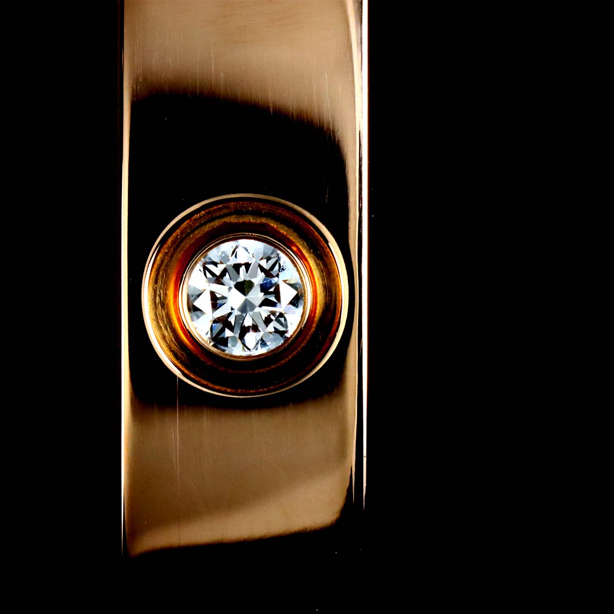 Love Bracelet Bangle Diamond 4P 18K Pink Gold 750 Size18