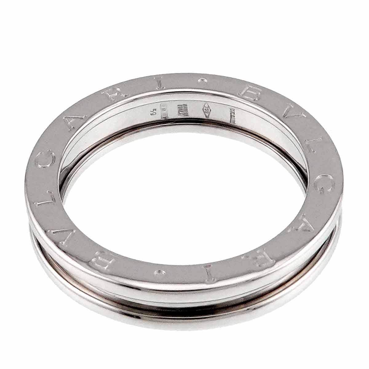 B-ZERO1 1 BAND Ring 18K White Gold 750 Size59 8.75(US)