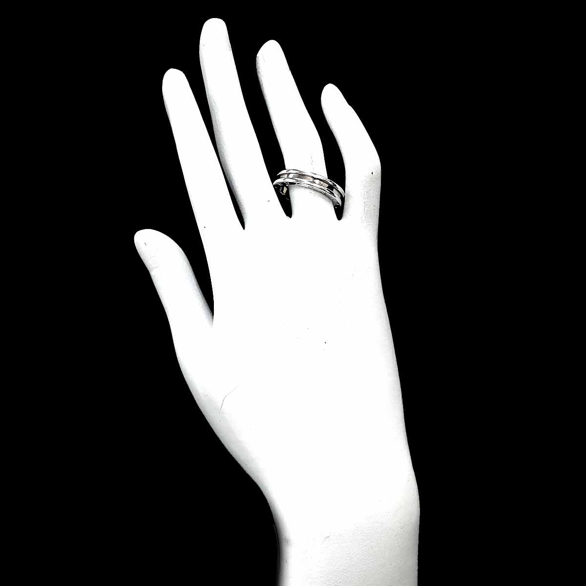 B-ZERO1 1 BAND Ring 18K White Gold 750 Size59 8.75(US)