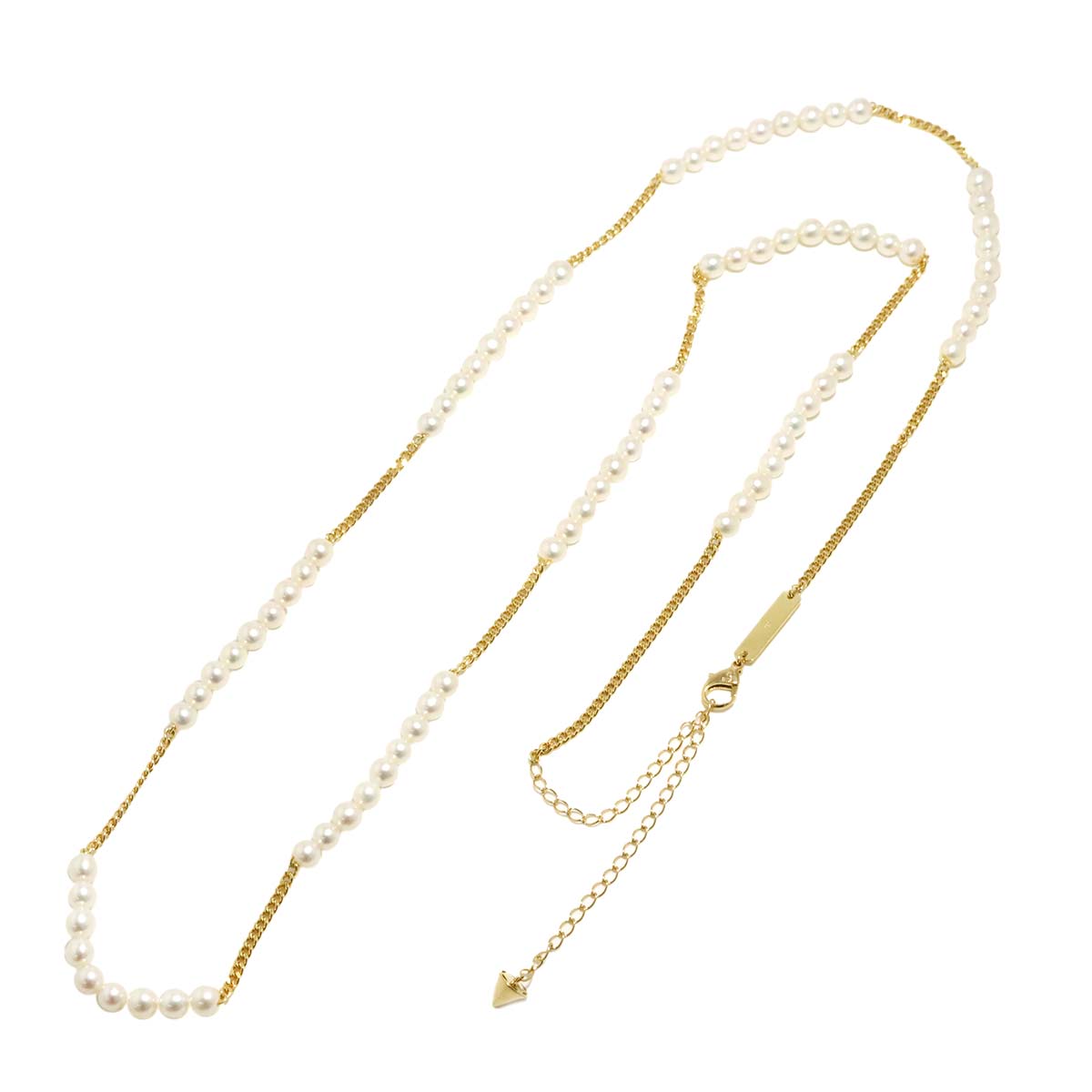 Akoya Pearl 4.8-4.5mm Necklace 18K YG 750