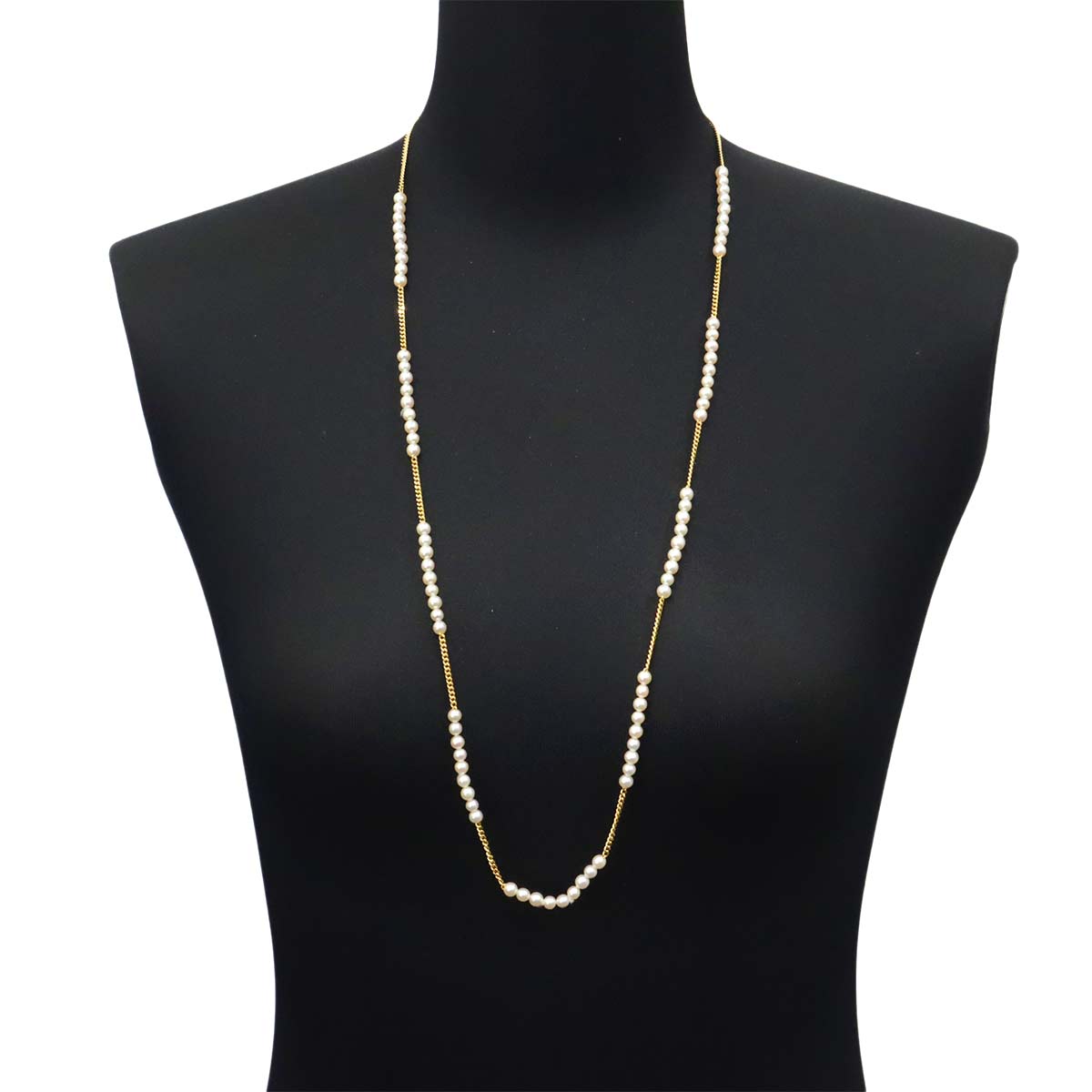 Akoya Pearl 4.8-4.5mm Necklace 18K YG 750