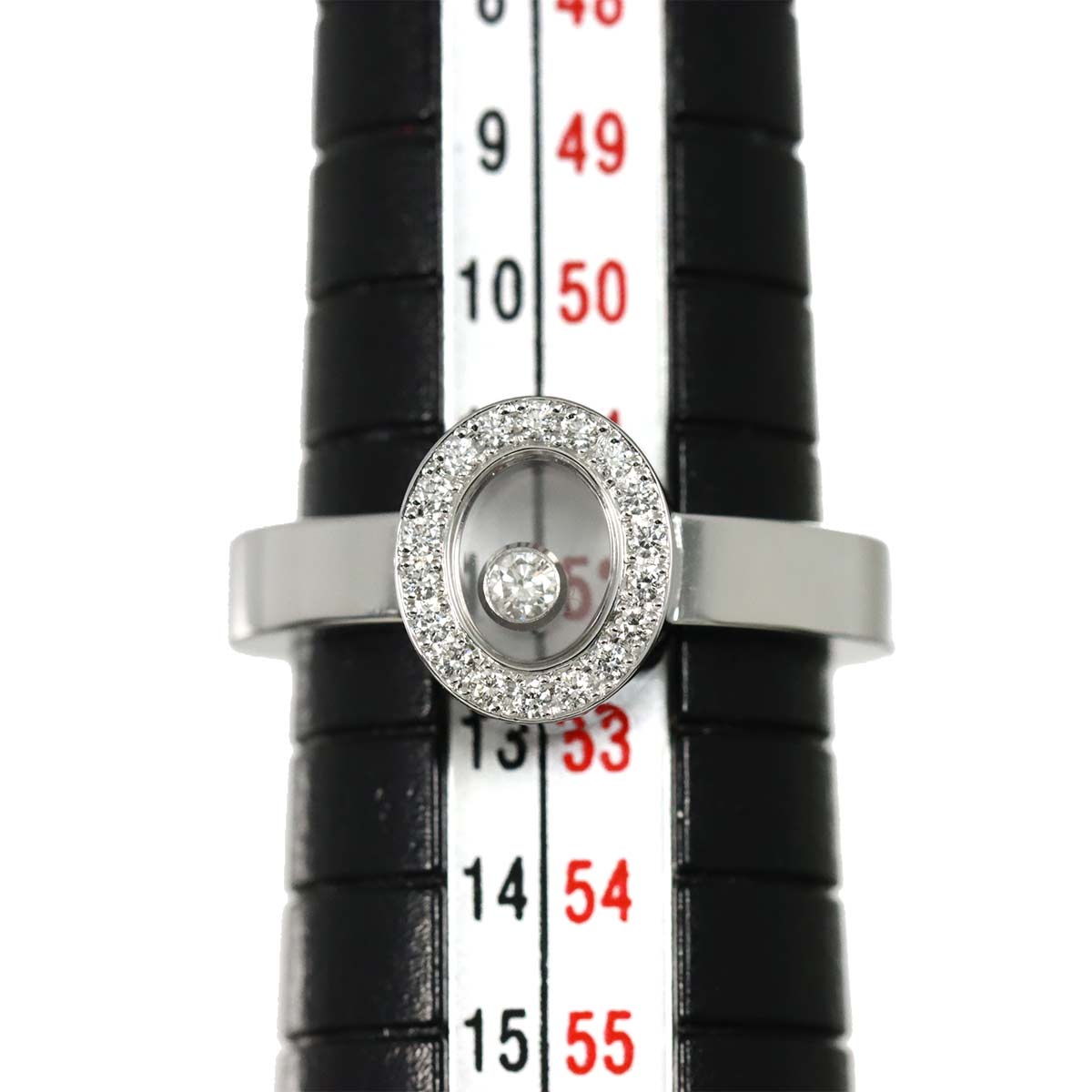 Happy Diamond Ring 18K WG 750 Size6(US)