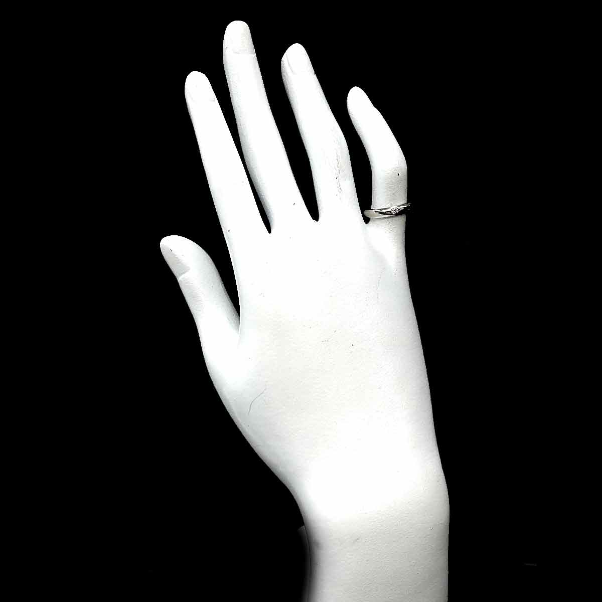 Diamond Ring Pt Platinum size4-4.5(US)