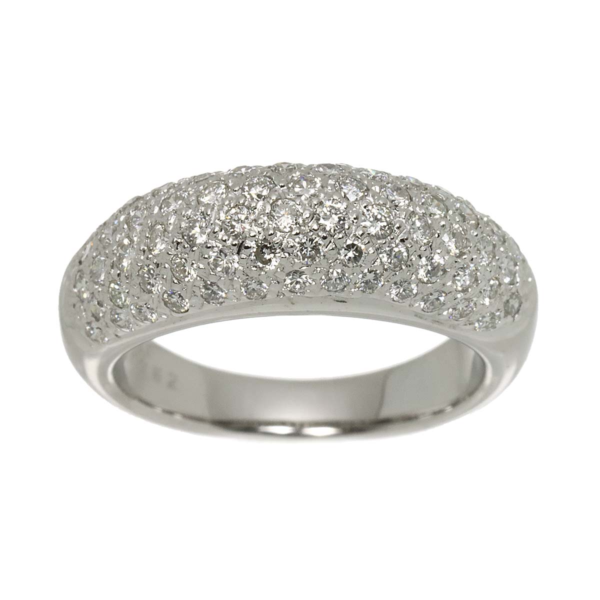 Diamond 0.82ct Ring 18K WG 750 Size4.75-5(US)