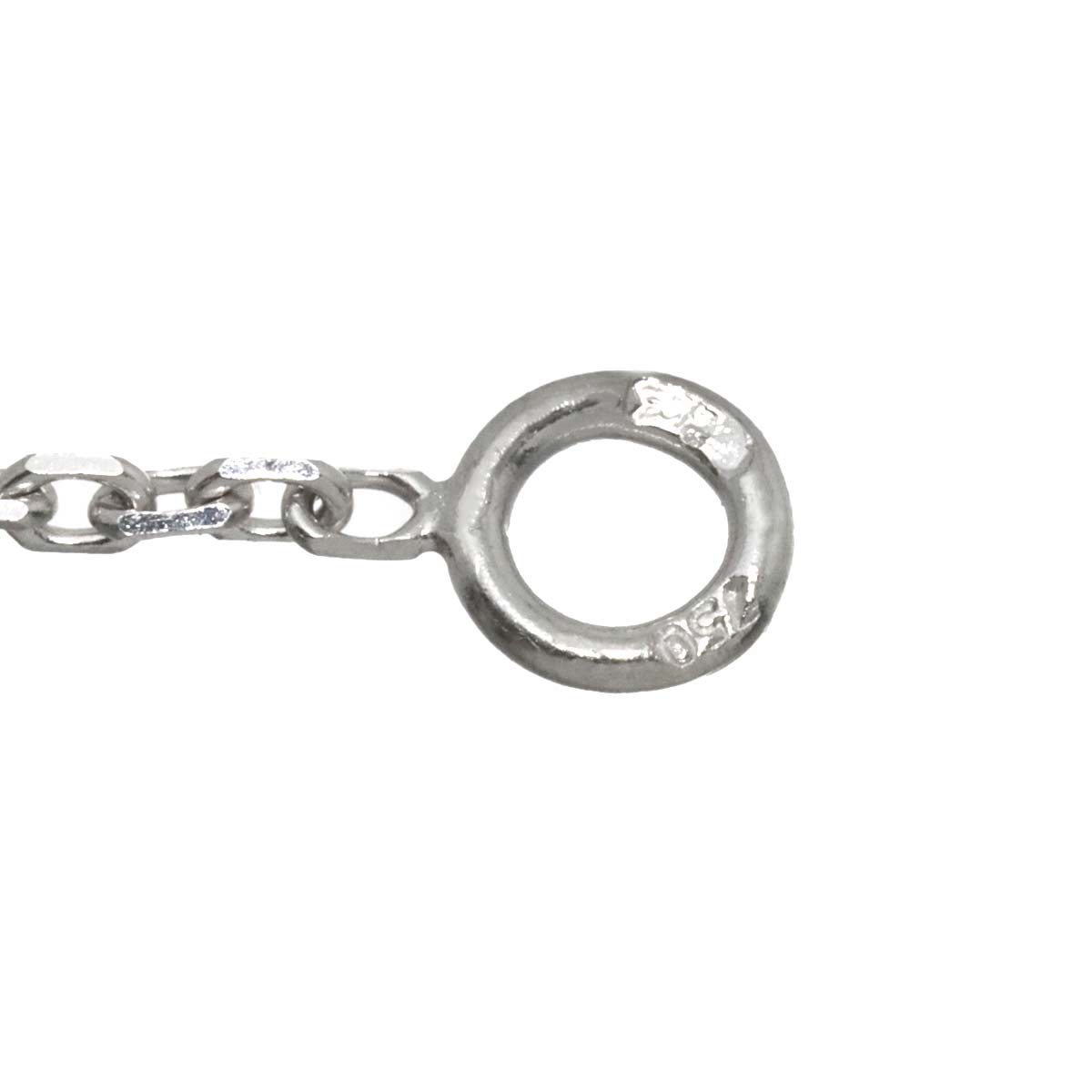 Liens Mini Diamond Necklace 18K WG White Gold 750