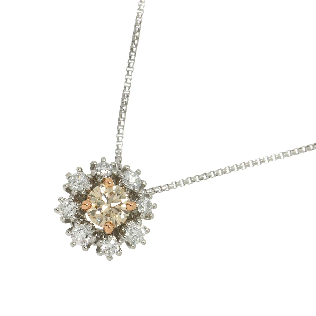 BrownDiamond 0.30ct Diamond 0.30ct Necklace 18K BD 750 Pt