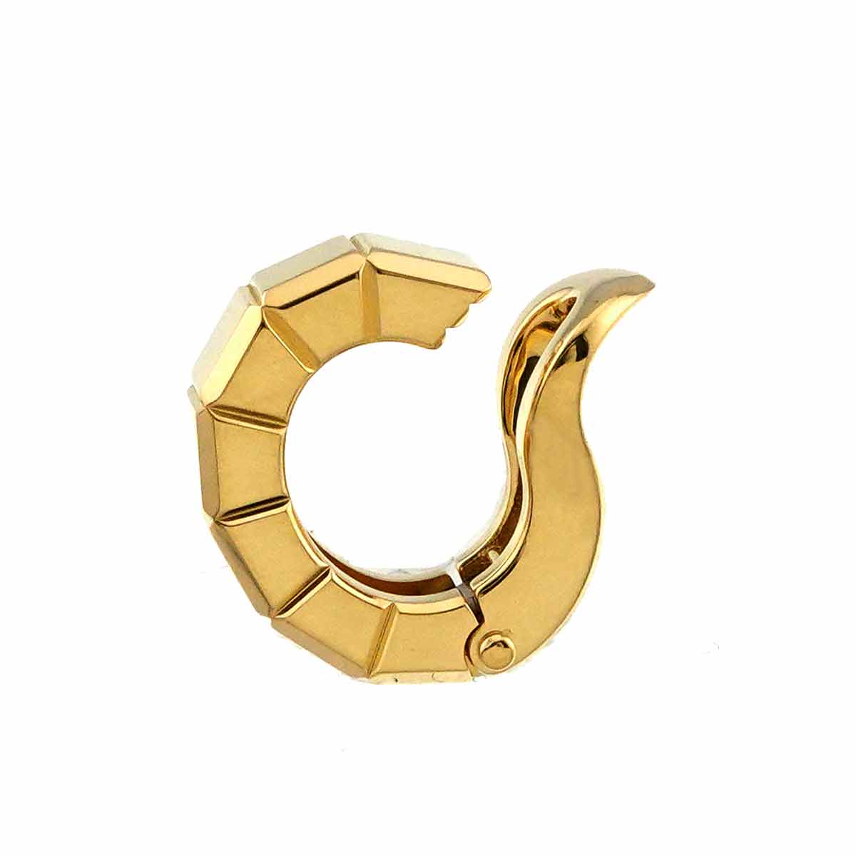 Ice cubes Earring Clip on 18K YG 750 One Piece only