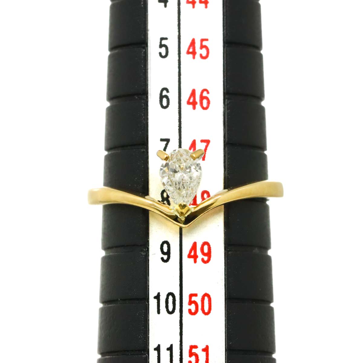 Diamond 0.24ct Ring 18K YG Yellow Gold 750 6.25-6.5(US)