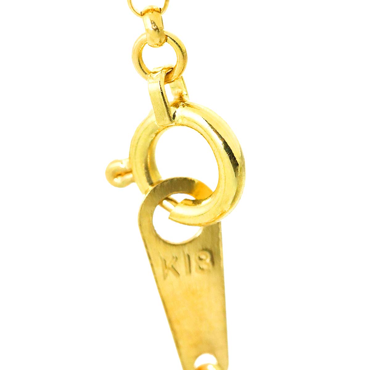 Shell Cameo Necklace 18K K18 YG 750