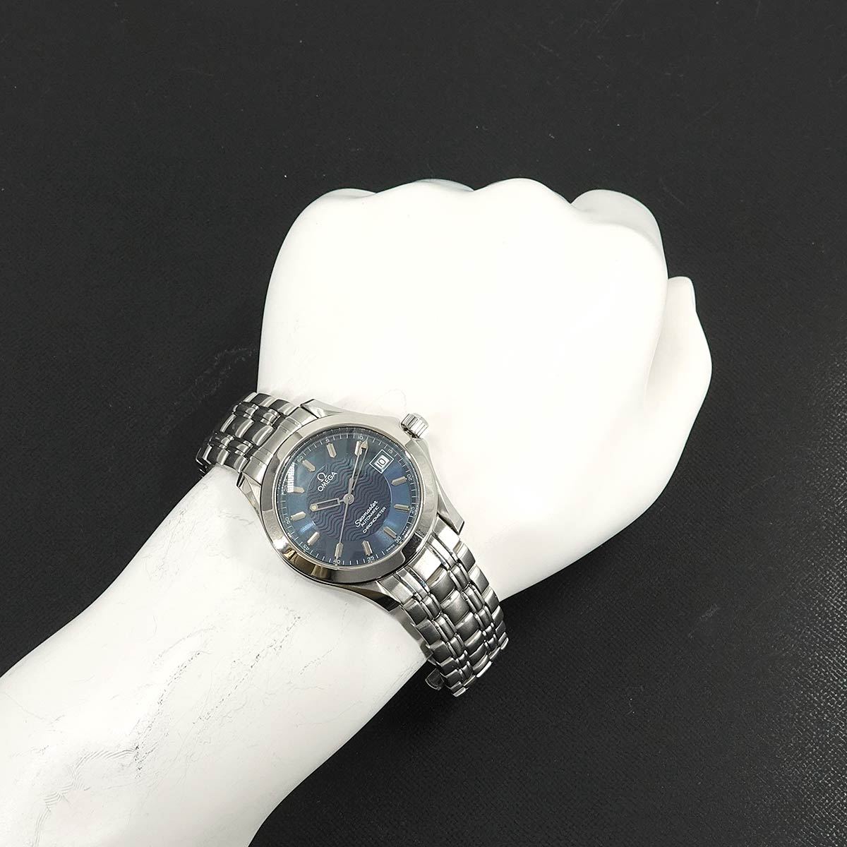 Seamaster 120m 2501 81 Automatic Date Navy Dial Mens Watch