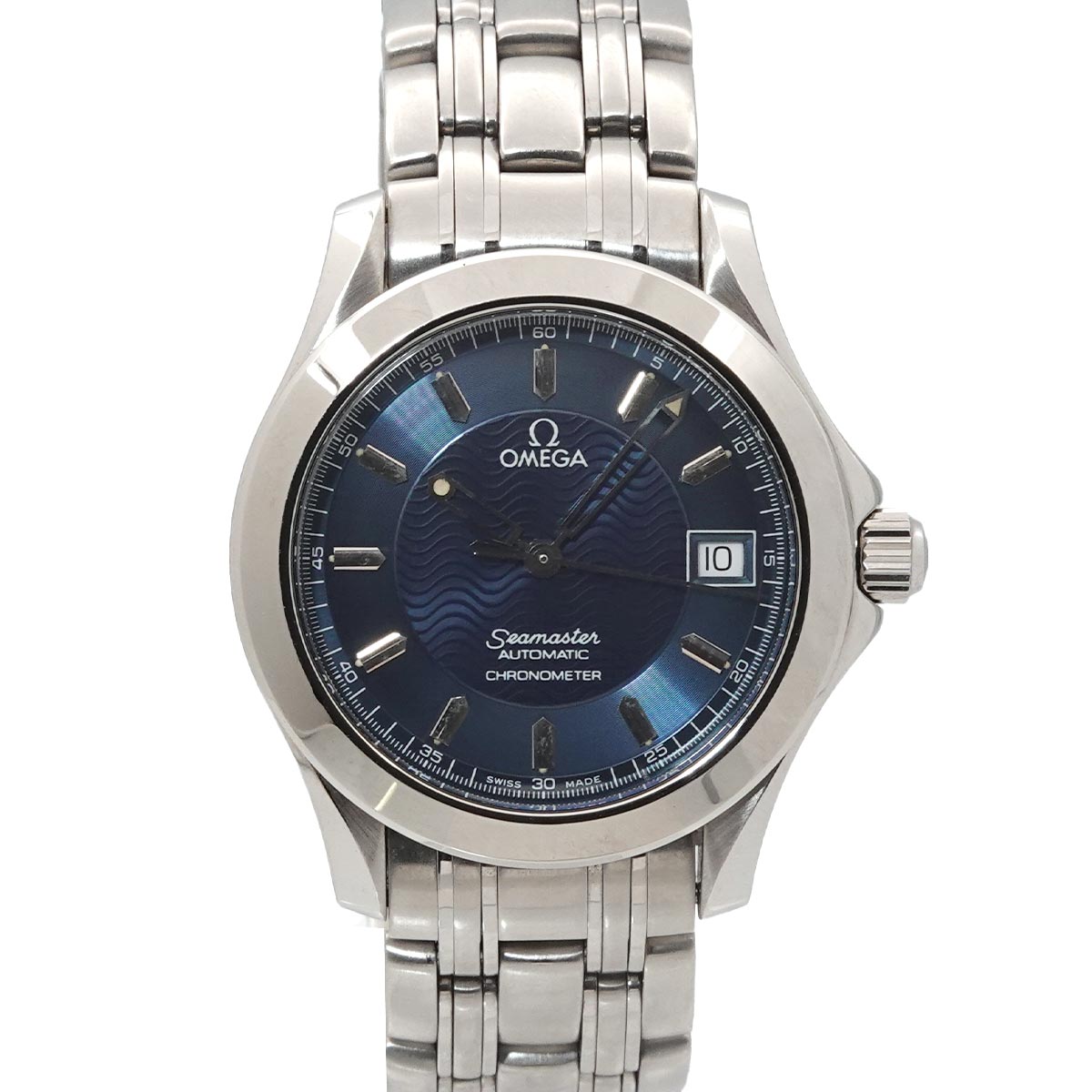 Seamaster 120m 2501 81 Automatic Date Navy Dial Mens Watch