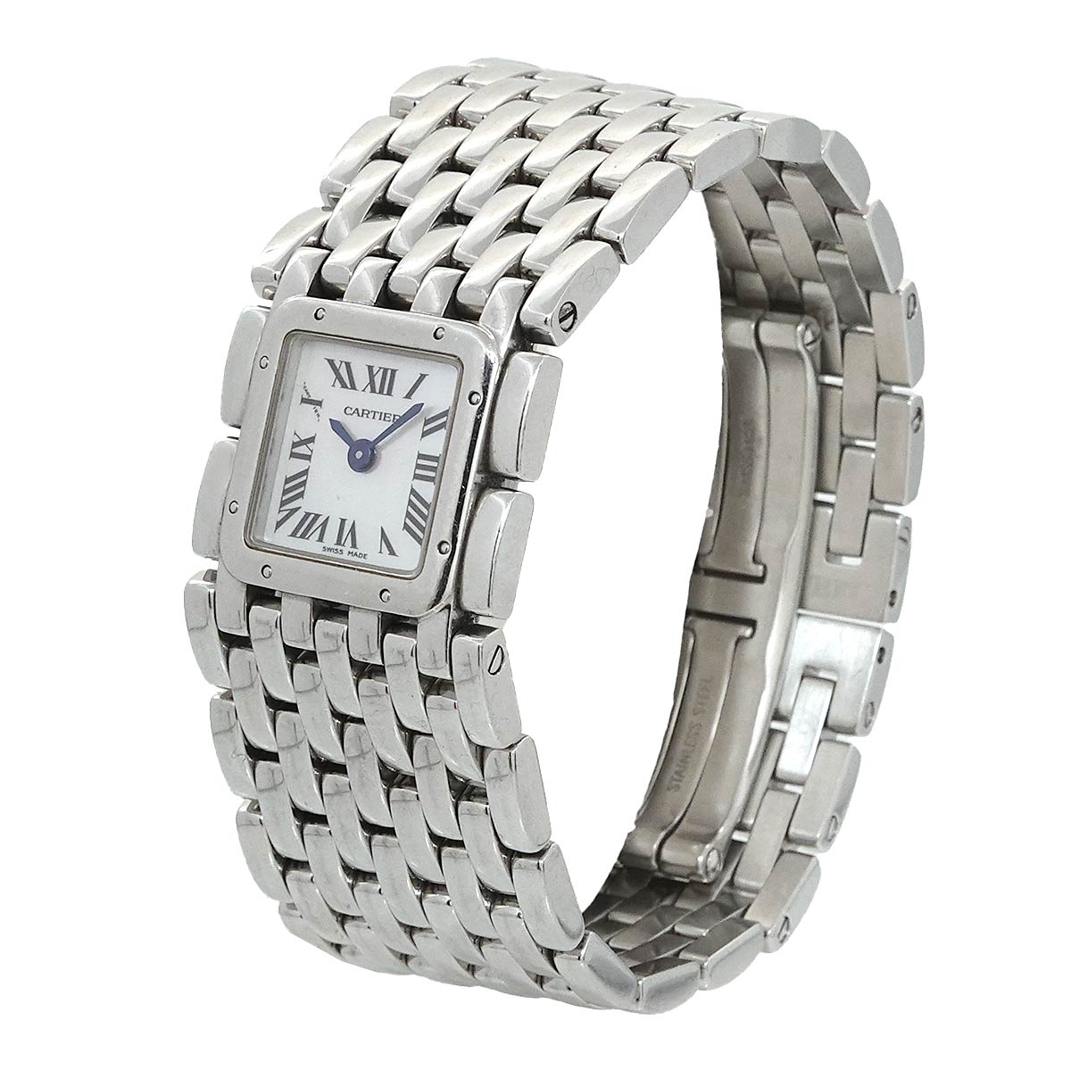 Panthere Ruban W61001T9 Quartz White Shell Dial Ladies Watch