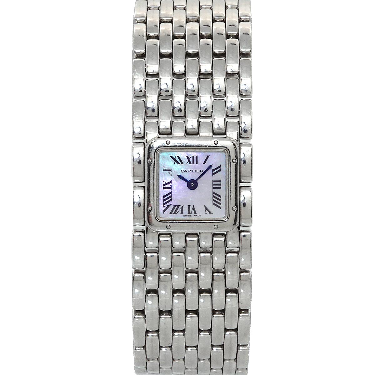 Panthere Ruban W61001T9 Quartz White Shell Dial Ladies Watch