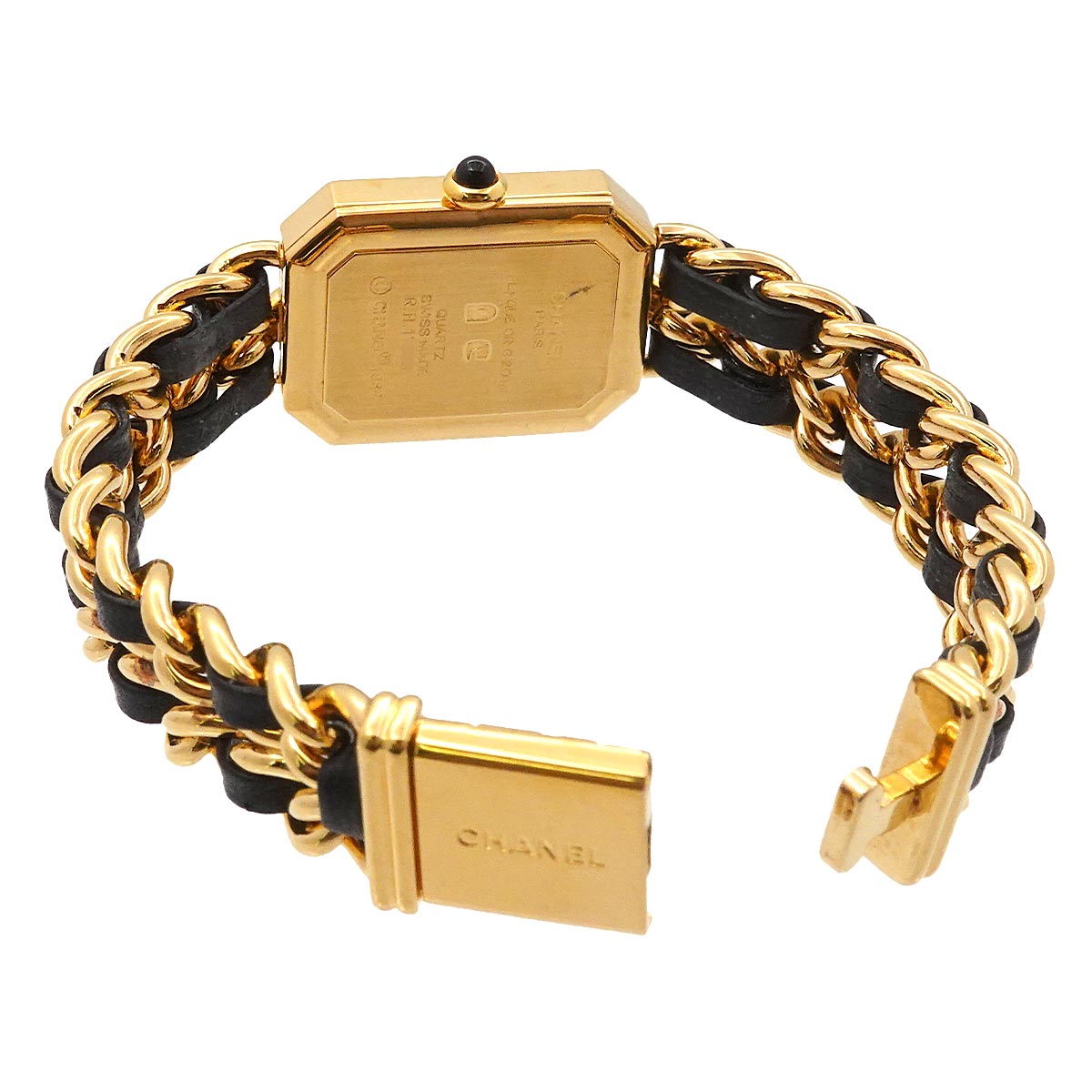 Premiere Size M H0001 Vintage Quartz Black Dial Ladies Watch