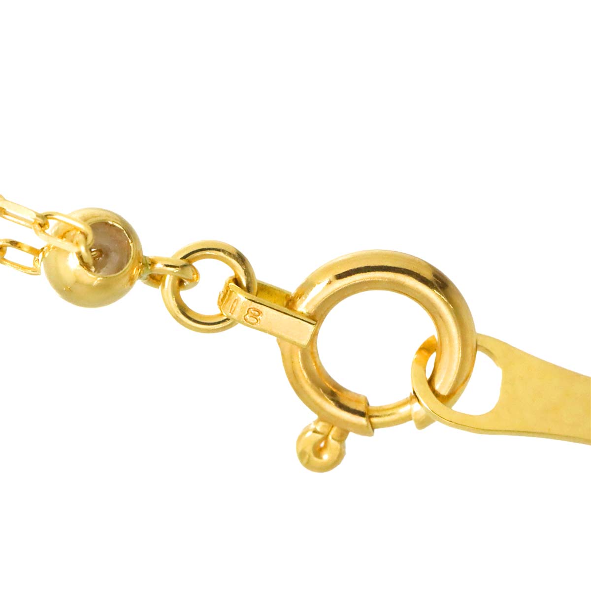 Diamond 0.15ct Necklace 18K YG Yellow Gold 750