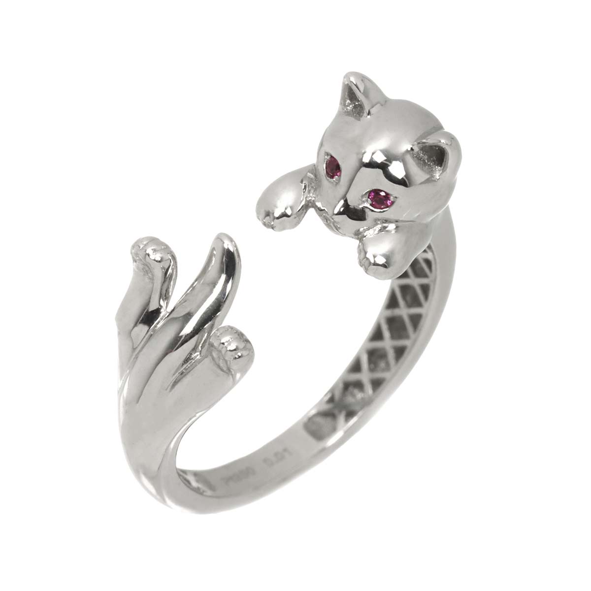 Ruby 0.01ct Ring Pt Platinum size5.5-5.75(US)