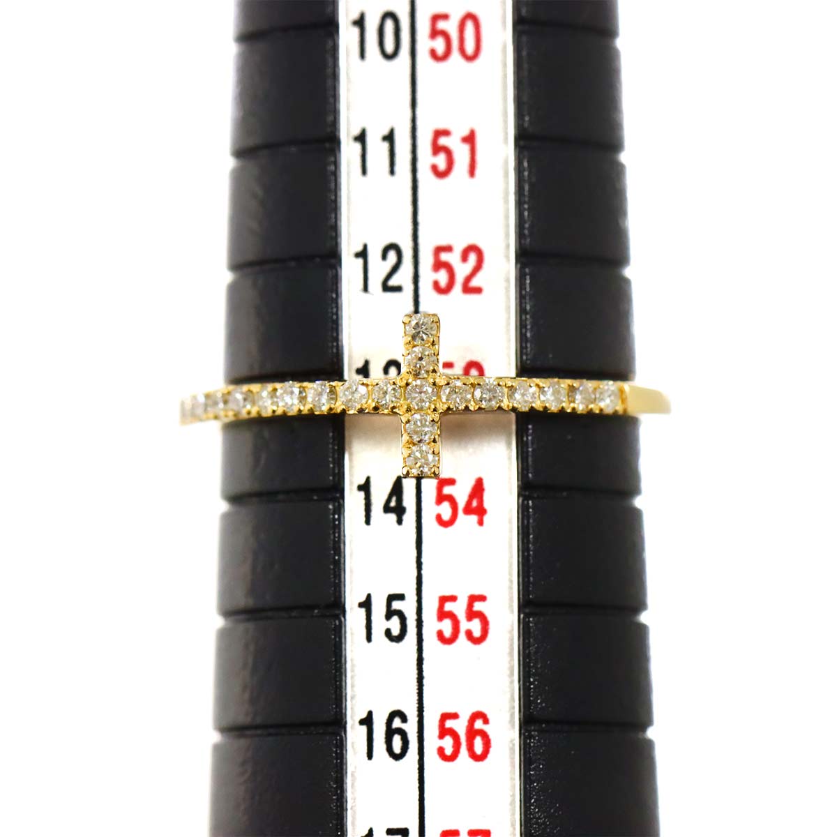Diamond 0.18ct Ring 18K YG Yellow Gold 750 6.25-6.5(US)