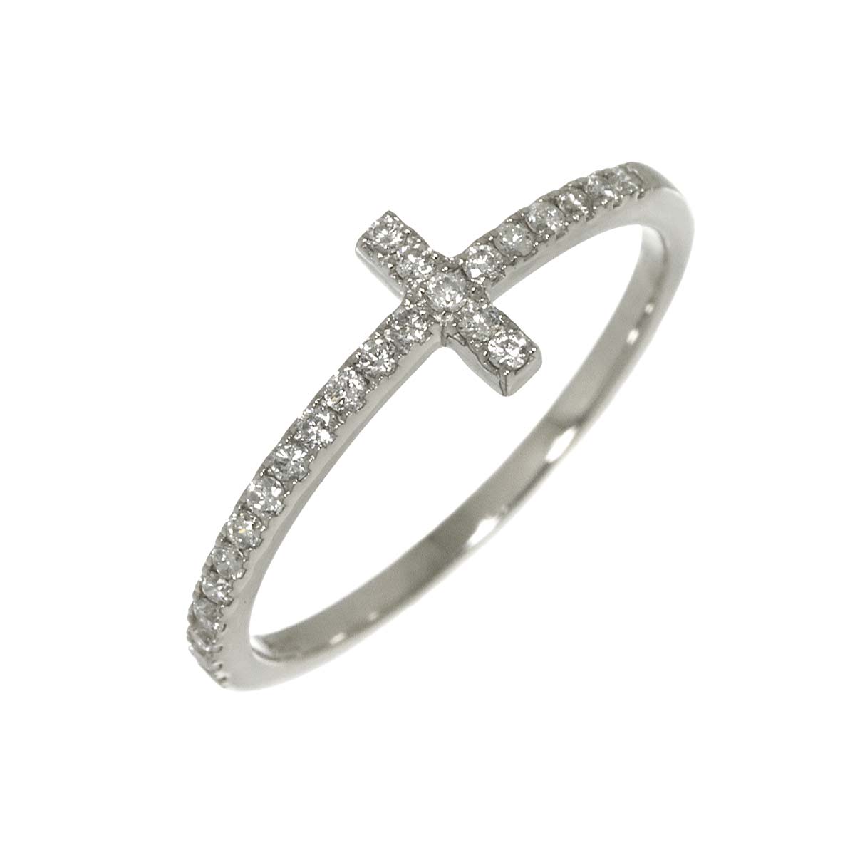 Diamond 0.18ct Ring Pt Platinum size6.25-6.5(US)