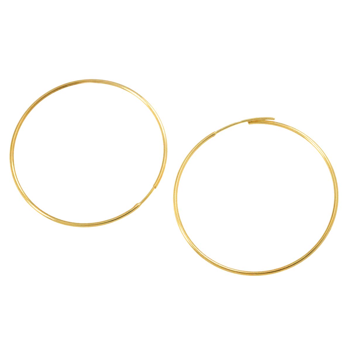 Earrings Pierced 18K K18 YG Yellow Gold 750