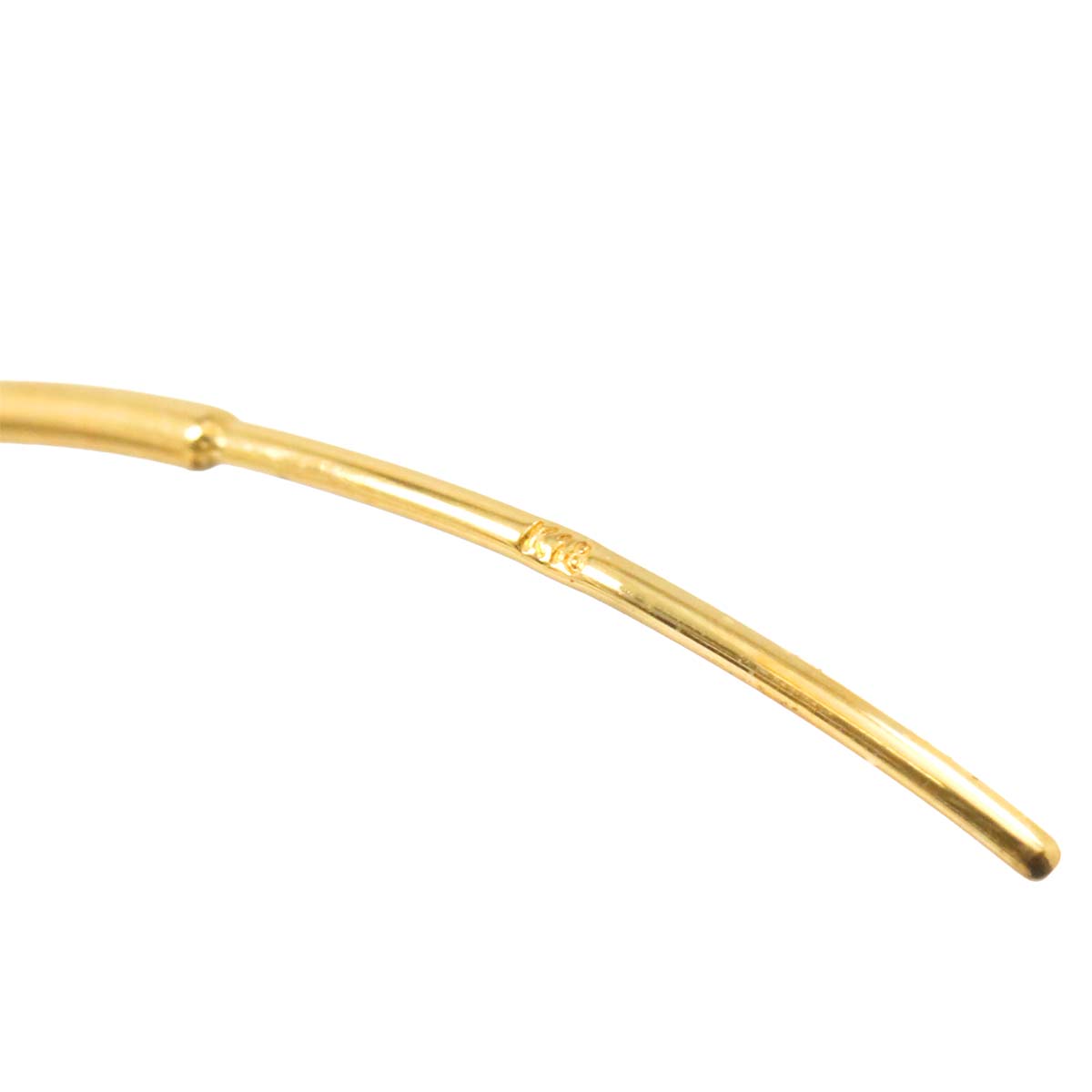 Earrings Pierced 18K K18 YG Yellow Gold 750